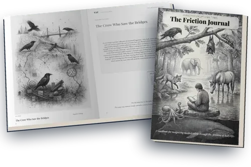 The Friction Journal, book and open pages